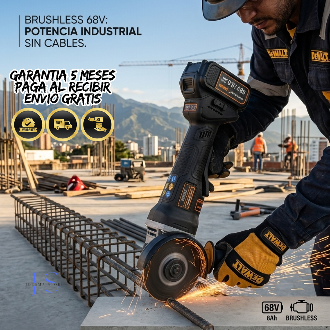 COMBO TALADRO Y PULIDORA INALAMBRICO DEWALT 68V (BRUSHLESS)