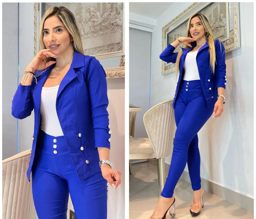 Conjunto de 3 piezas Dama (Blusa,Blazer y pantalón)💅