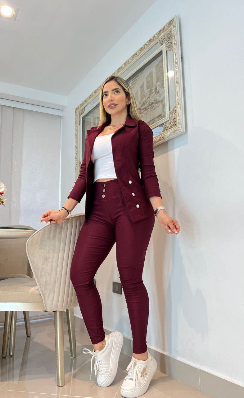 Conjunto de 3 piezas Dama (Blusa,Blazer y pantalón)💅
