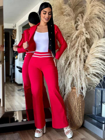 Swiss Gir Conjunto Pantalon Bota Campana👖💅