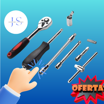 Kit de Ratche 46 piezas 1/4" 🛠️