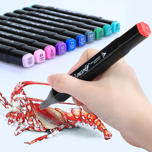 Marcadores Touch Doble Punta. Set de 80 Colores🖍️