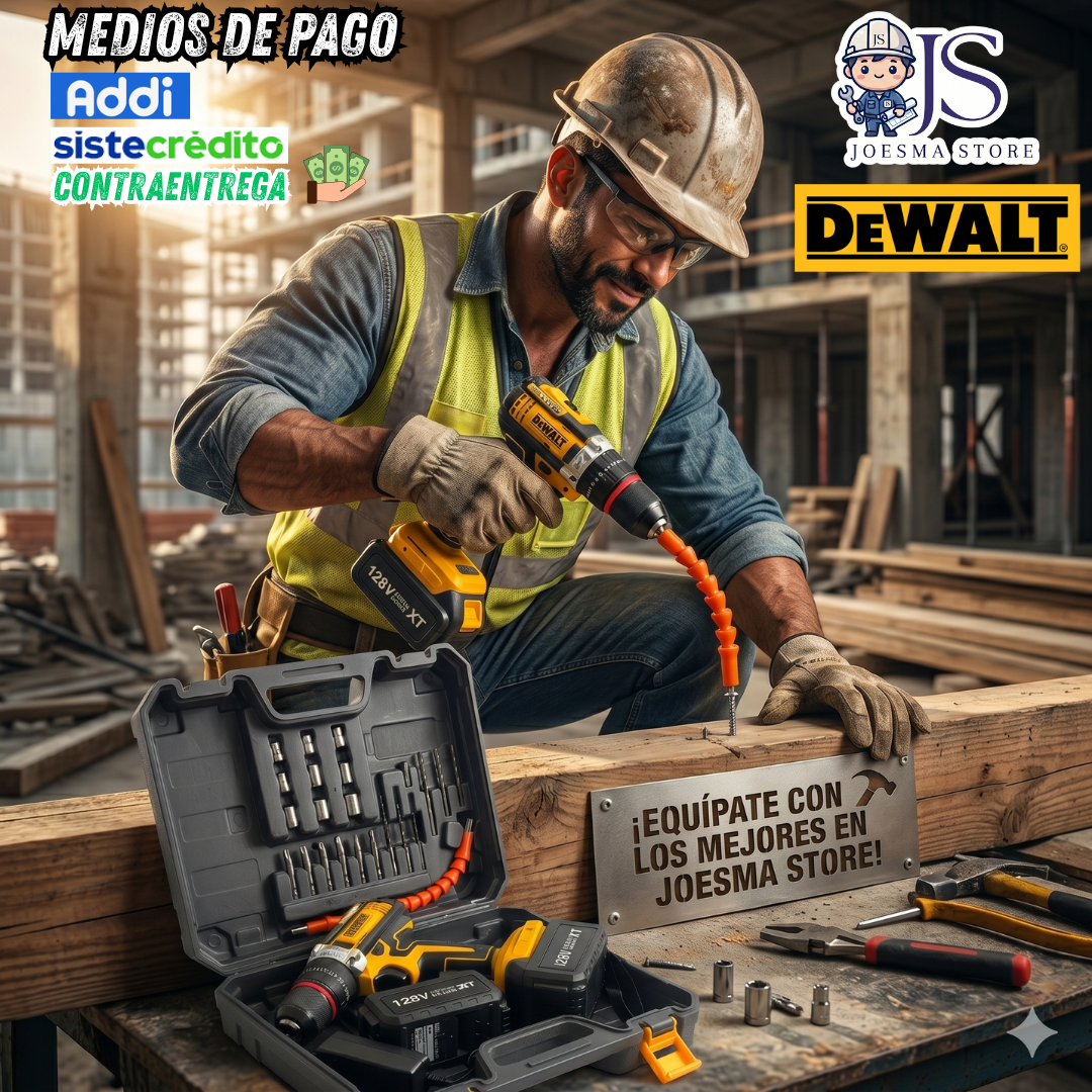 TALADRO PERCUTOR DEWALT 128V MANDRIL 1/2" ⚒️👷🛠️