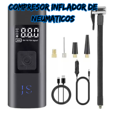 Compresor inalámbrico de Neumáticos 🚗🏍️