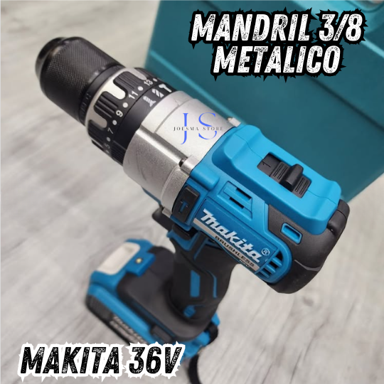 TALADRO PERCUTOR INALAMBRICO MAKITA™ 36V MANDRIL 3/8" METALICO🧰🛠️