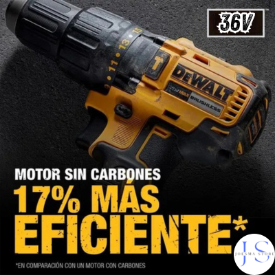 TALADRO PERCUTOR INALAMBRICO DEWALT™ 36V (MANDRIL METALICO 3/8")🧰🛠️