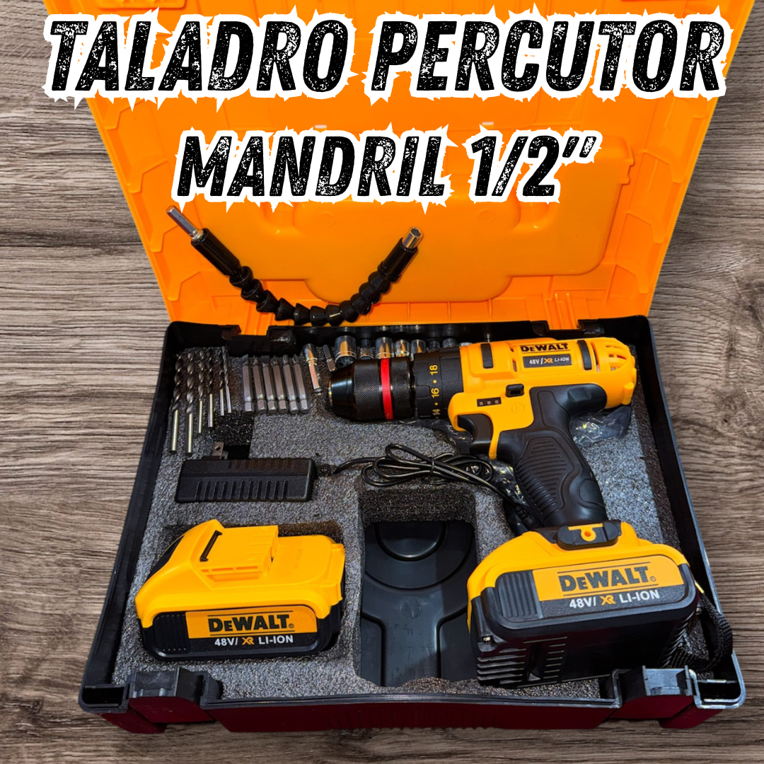 Taladro Percutor Dewalt 48V Inalambrico👷♂️⚒️🔧🧰