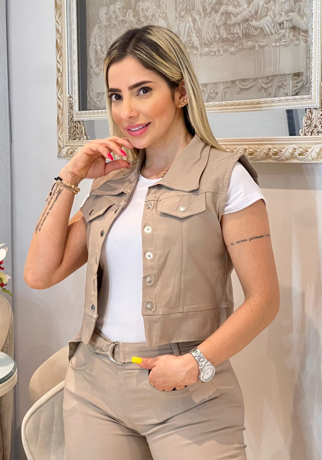 Conjunto de 3 Piezas 🧥 👚 👖