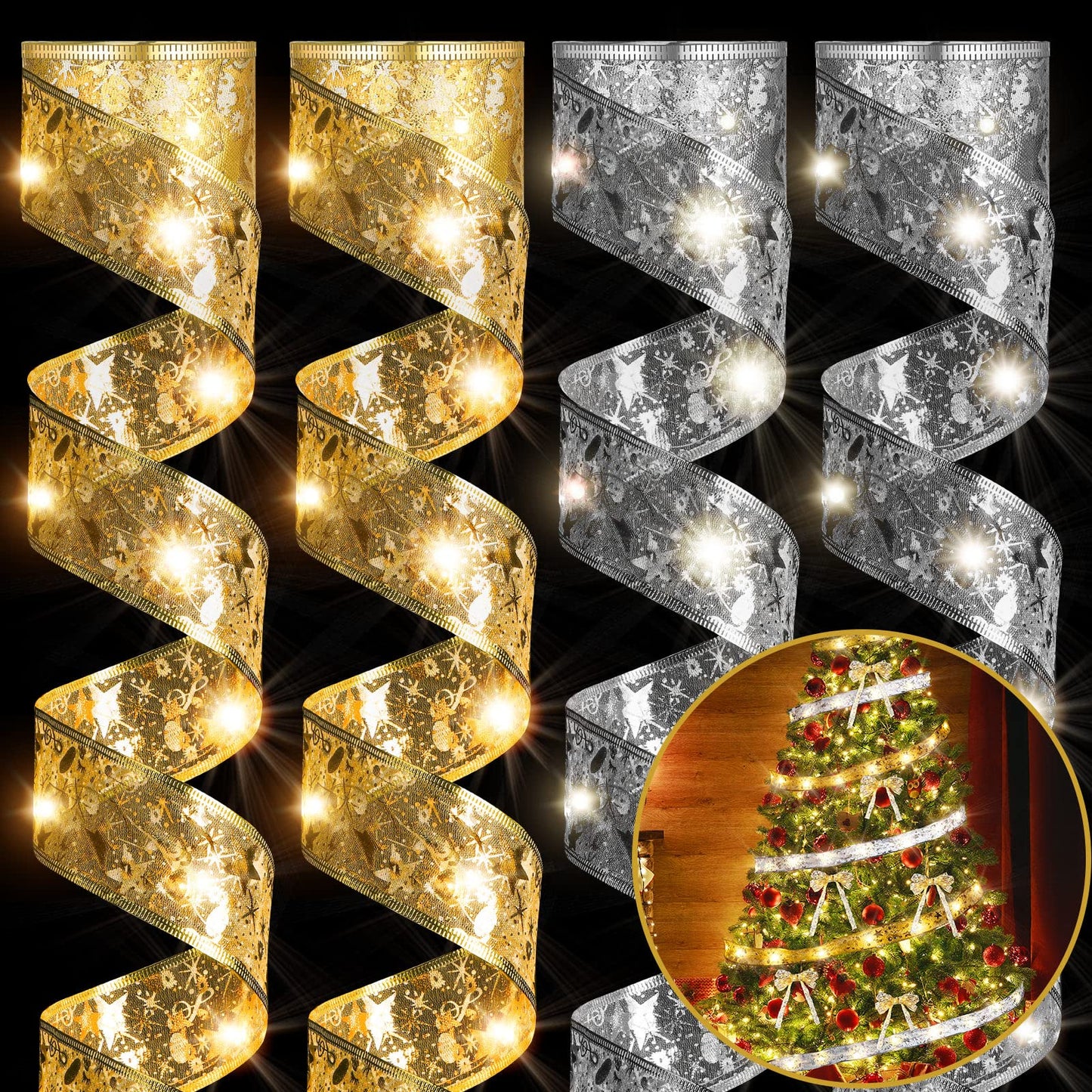 Cinta Navideña con Luces Led x 5metros🎄💫🌟