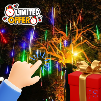 Cascada de Luces Festivas🌟8 tubos con 20 leds cada uno
