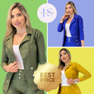 Conjunto de 3 piezas Dama (Blusa,Blazer y pantalón)💅