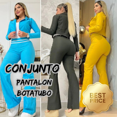 Swiss Gir Conjunto Pantalon Bota Campana👖💅