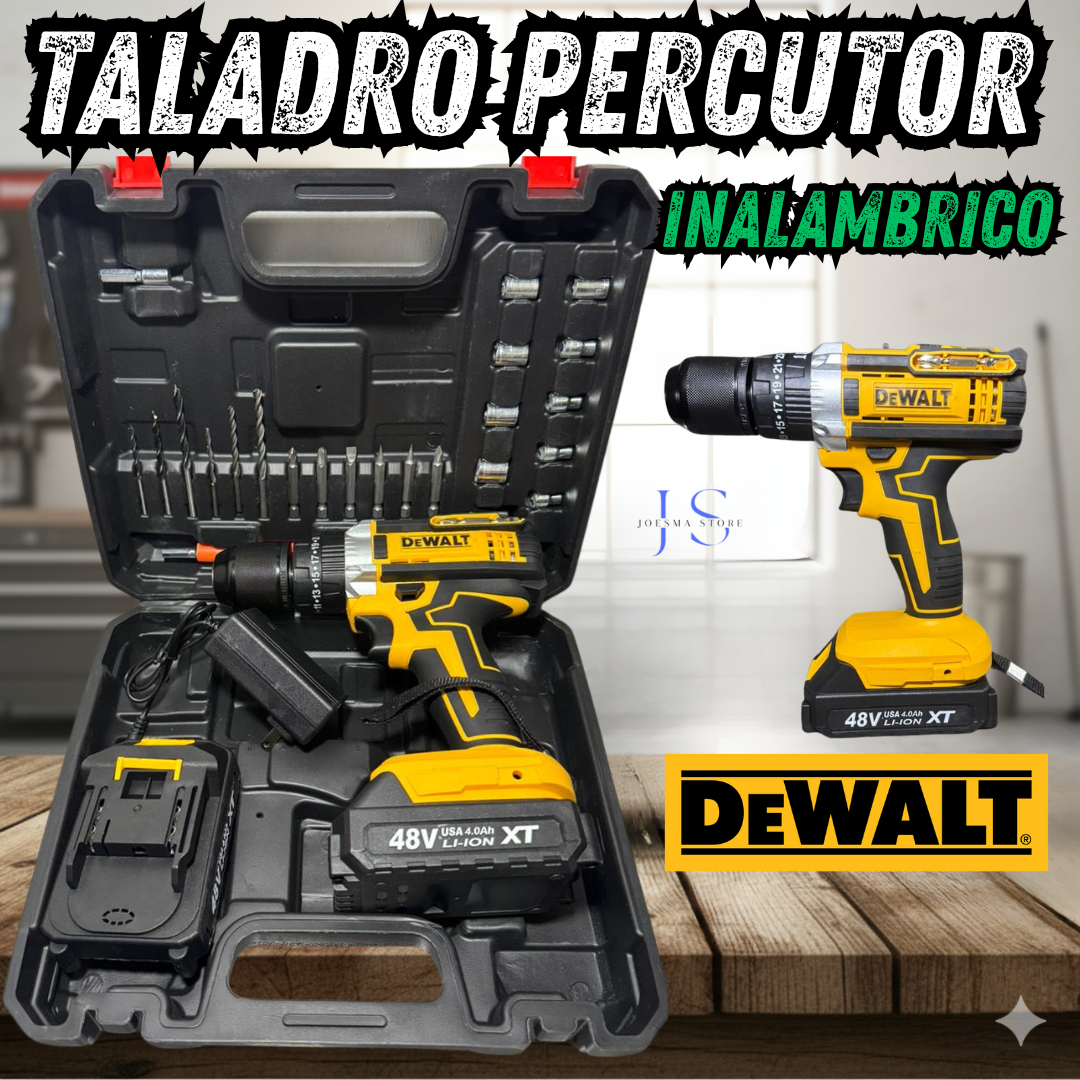 TALADRO PERCUTOR DEWALT 48V MANDRIL ⚒️👷🛠️