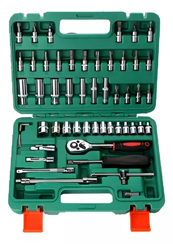 JUEGO DE RATCHET 1/4" 53 PIEZAS🧰🔩