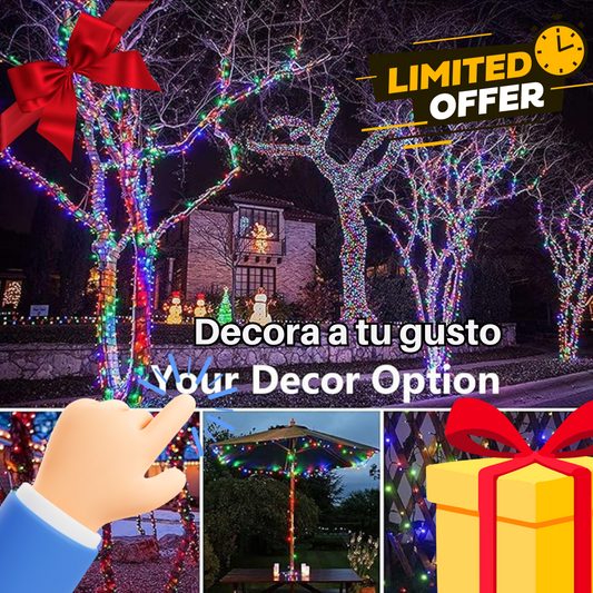 🎄🎅Destellos de Navidad Solar✨💚 paga 20 metros lleva 40 metros
