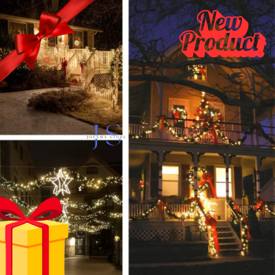 Luces Navidad SolarGlow: Brillo sin Cables 🎄✨PAGA 20 METROS Y LLEVA 40 METROS