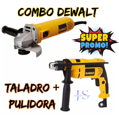 COMBO TALADRO DE 1/2" + PULIDORA 4½ DEWALT®🧰🛠️