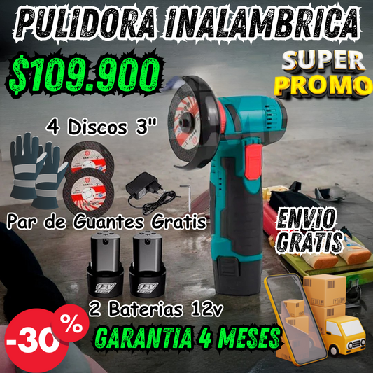 Pulidora Inalambrica de 12 Voltios🔋⚡