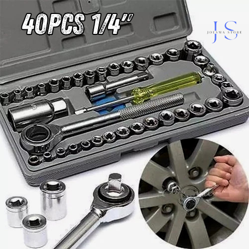 Juego de Ratchet 40 piezas de 1/4"
