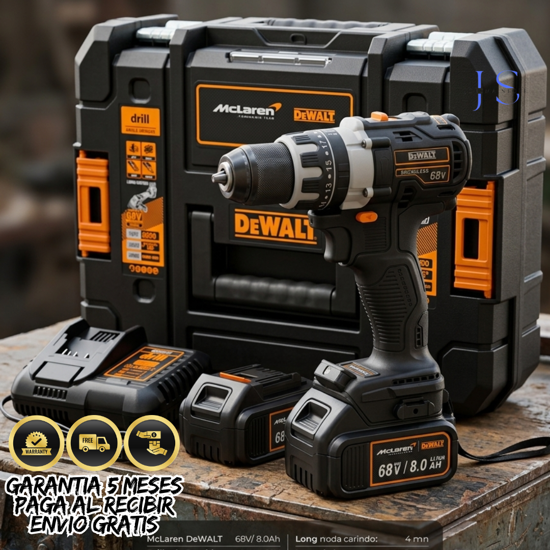 COMBO TALADRO Y PULIDORA INALAMBRICO DEWALT 68V (BRUSHLESS)