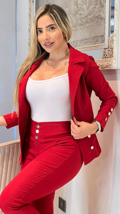 Conjunto de 3 piezas Dama (Blusa,Blazer y pantalón)💅