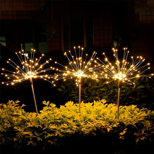 Luces solares LED de fuegos artificiales ®🎆2 unidades