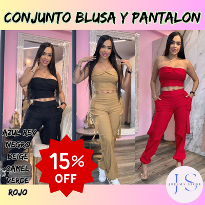 Conjunto Blusa y Pantalón👚👖💅Clásico Moderno