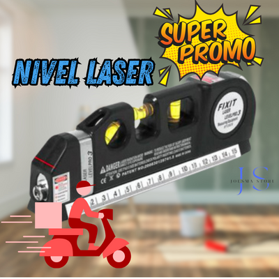 Metro con Nivel Laser 4en1👷Ⓜ️