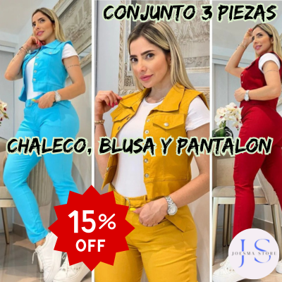 Conjunto de 3 Piezas 🧥 👚 👖