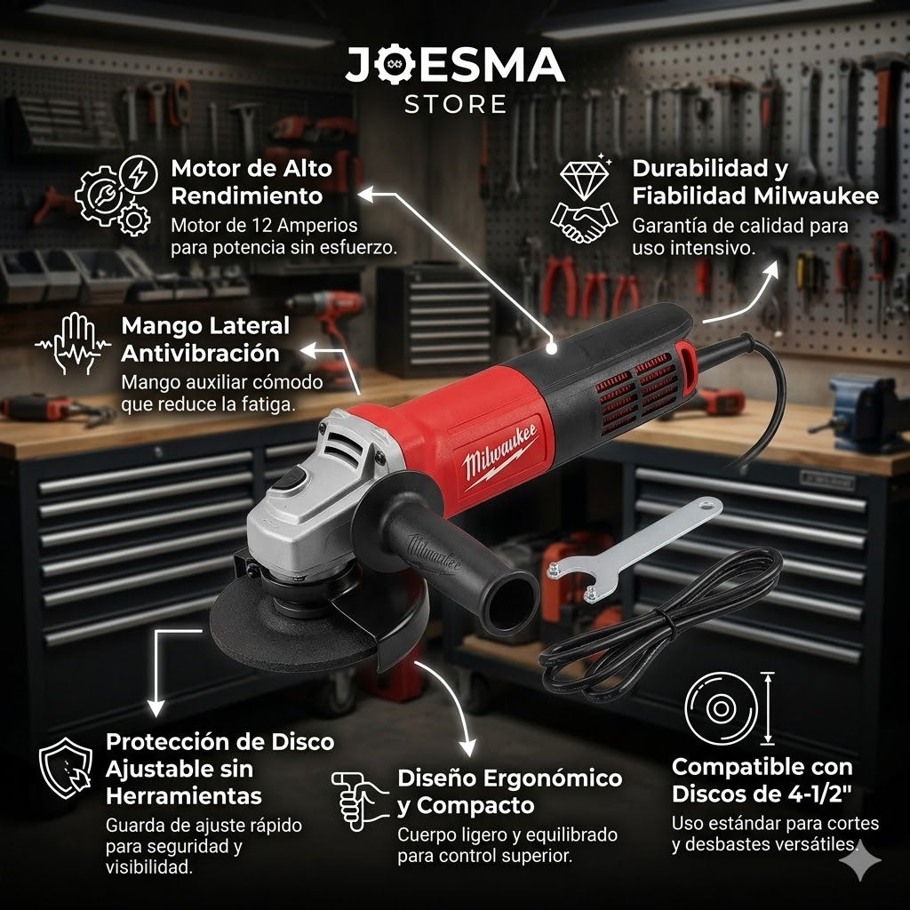 COMBO TALADRO DE 1/2 + PULIDORA 4-1/2" MILWAUKEE 🛠️🧰