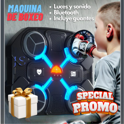 Máquina de Boxeo Musical para Niños con Bluetooth🥊👦👧