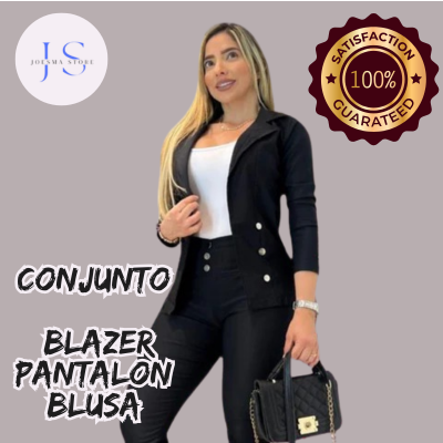 Conjunto de 3 piezas Dama (Blusa,Blazer y pantalón)💅