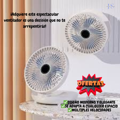 Ventilador Abanico Recargable Pleglable ®