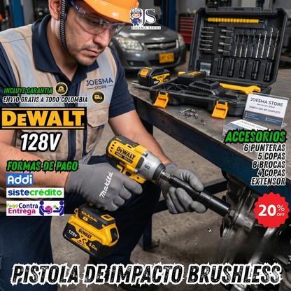 PISTOLA DE IMPACTO INALAMBRICA DEWALT® XR 128 VOLTIOS🔋⚒️⚡