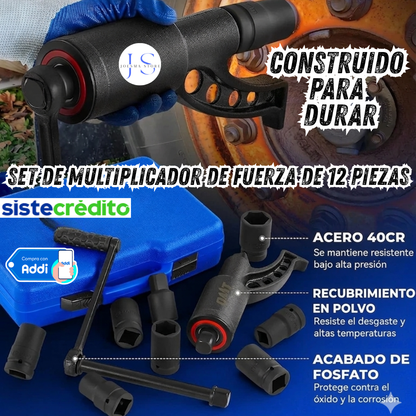 Set de Multiplicador de Fuerza de 12 Piezas👷💪🚚🚌