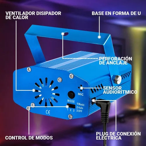 Proyector Láser Multipuntos🎄🎅🤶