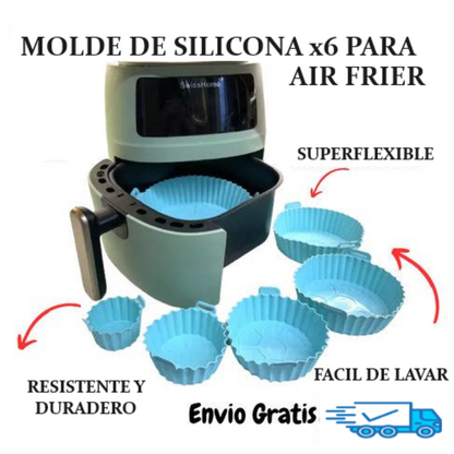 Molde de Silicona AirFryer x6 Unidades✅