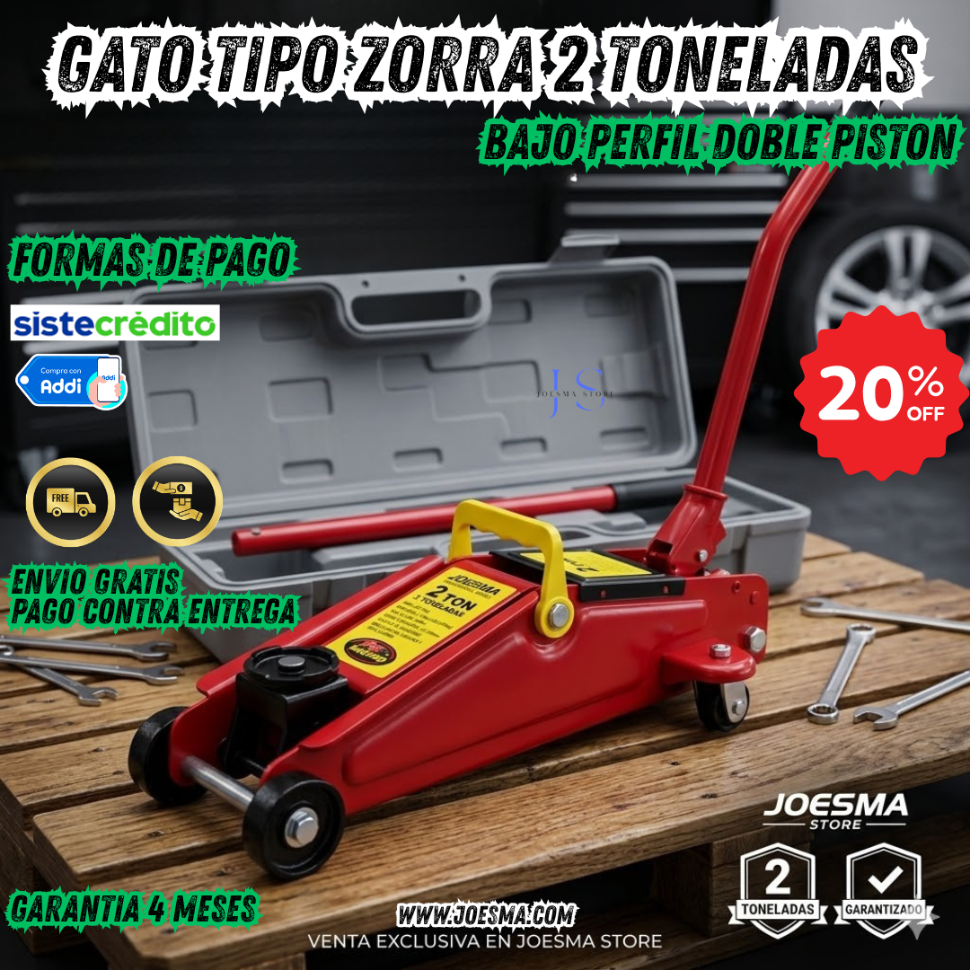 GATO TIPO ZORRA 2 TONELADAS BAJO PERFIL🚚🛻