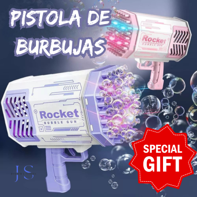 Pistola de Burbujas Caris Bubble Gun✨