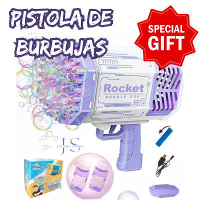 Pistola de Burbujas Caris Bubble Gun✨