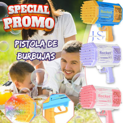 Pistola de Burbujas Caris Bubble Gun✨