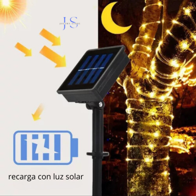 🌞🎄 ✨Luces para navidad con panel solar🌞✨ 🎁🎅30 metros