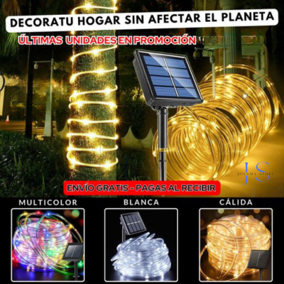 🌞🎄 ✨Luces para navidad con panel solar🌞✨ 🎁🎅20 metros