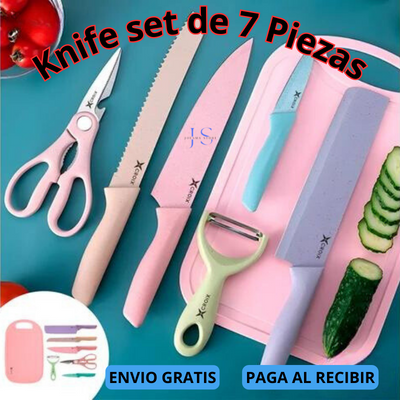 Set, Cuchillos de Colores Knife® 📢Gratis Tabla para picar