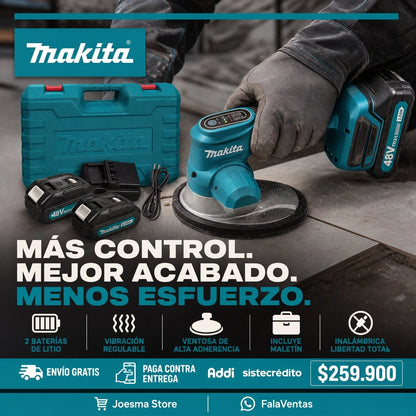 Vibradora Enchape Inalambrica MAKITA 48V