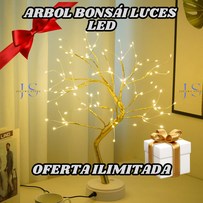 Arbol Bonsái Luces Led Inalambrico🌲🎇