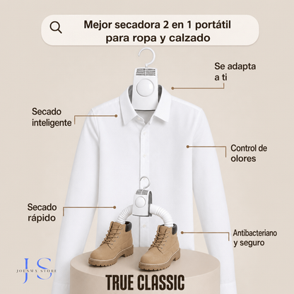 GANCHO SECADOR DE ROPA Y ZAPATOS  DRYMATE®