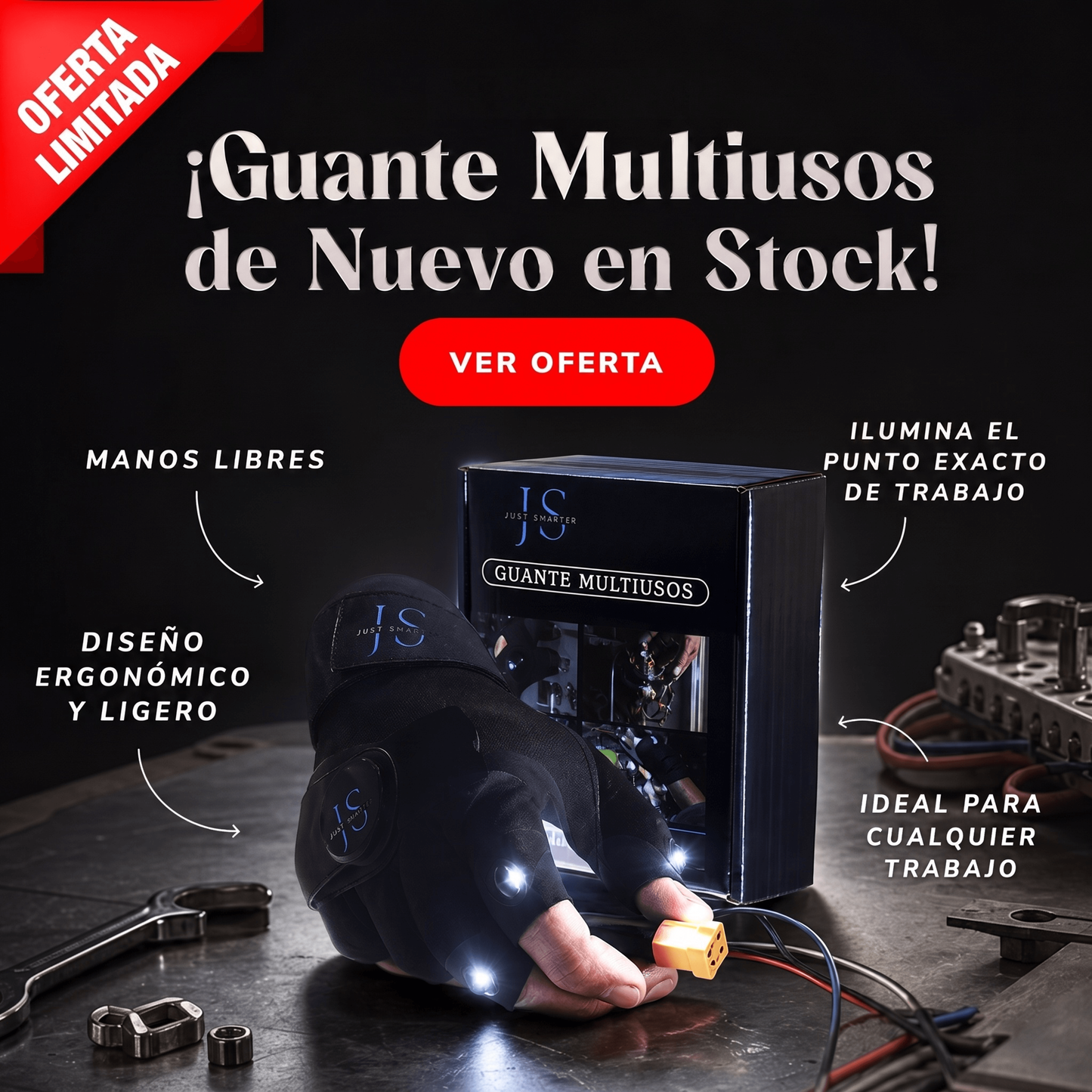 Guantes con Linterna Led🧤🔦