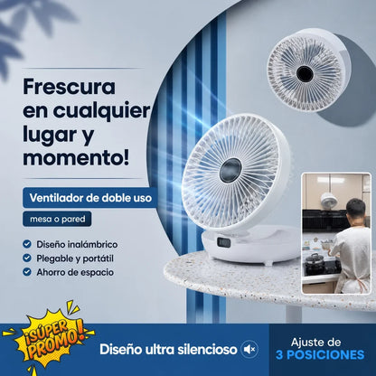 Ventilador Abanico Recargable Pleglable ®