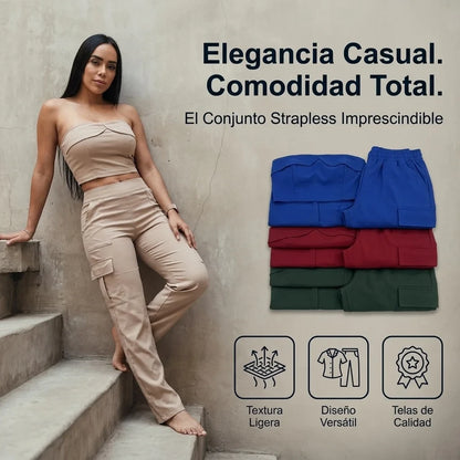 Conjunto Blusa y Pantalón👚👖💅Clásico Moderno